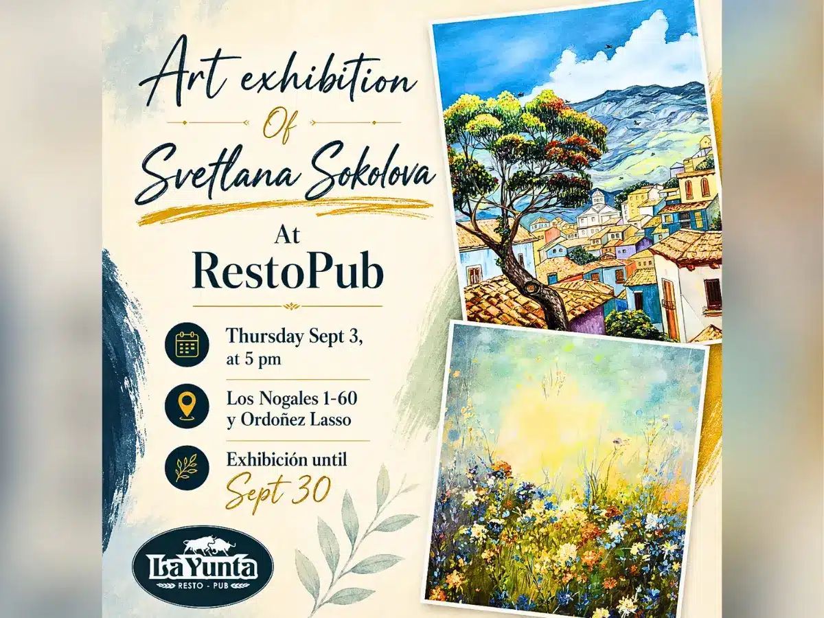 Art exhibition and sale: Svetlana Sokolova at RestoPub La Yunta