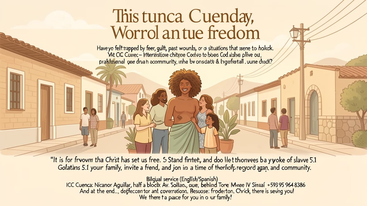 This Sunday, we want to invite you to experience the Word and true freedom